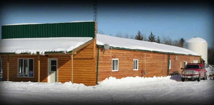 lodge in winter
